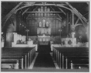Interior of Holy Trinity looking toward the altar, circa 1911